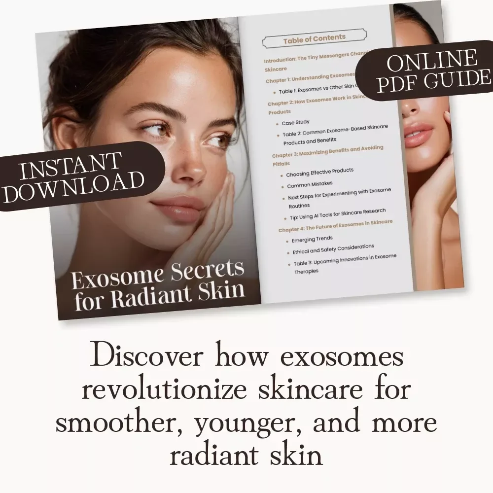 Exosome Secrets for Radiant Skin | Ultimate Guide to What Are Exosomes and How Are They Used in Skincare | Digital Download for Glowing Skin Enthusiasts, Beauty Experts & Skincare Innovators
