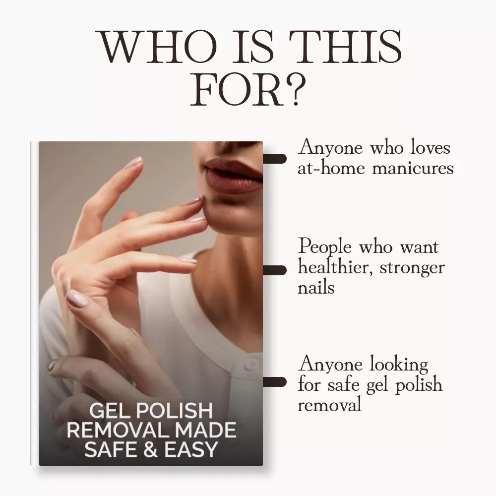 Gel Polish Removal Made Safe & Easy | Printable Nail Care Checklist | How to Remove Gel Polish Safely at Home | DIY Nail Removal Guide for Healthy Nails