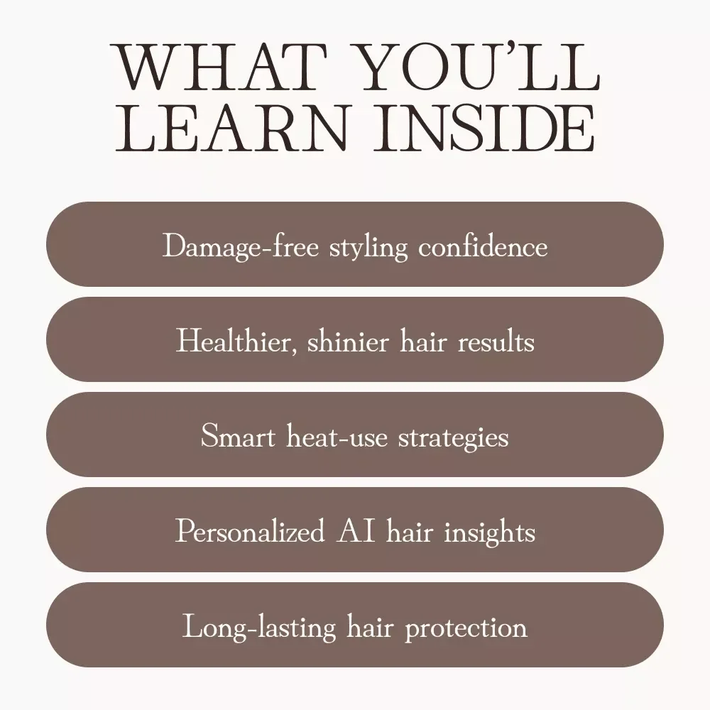 How to Protect Hair from Heat Damage | Digital Guide for Healthy, Shiny Hair | Step-by-Step eBook on Heat Styling Safety, AI Hair Care Tips & Smart Protection Techniques