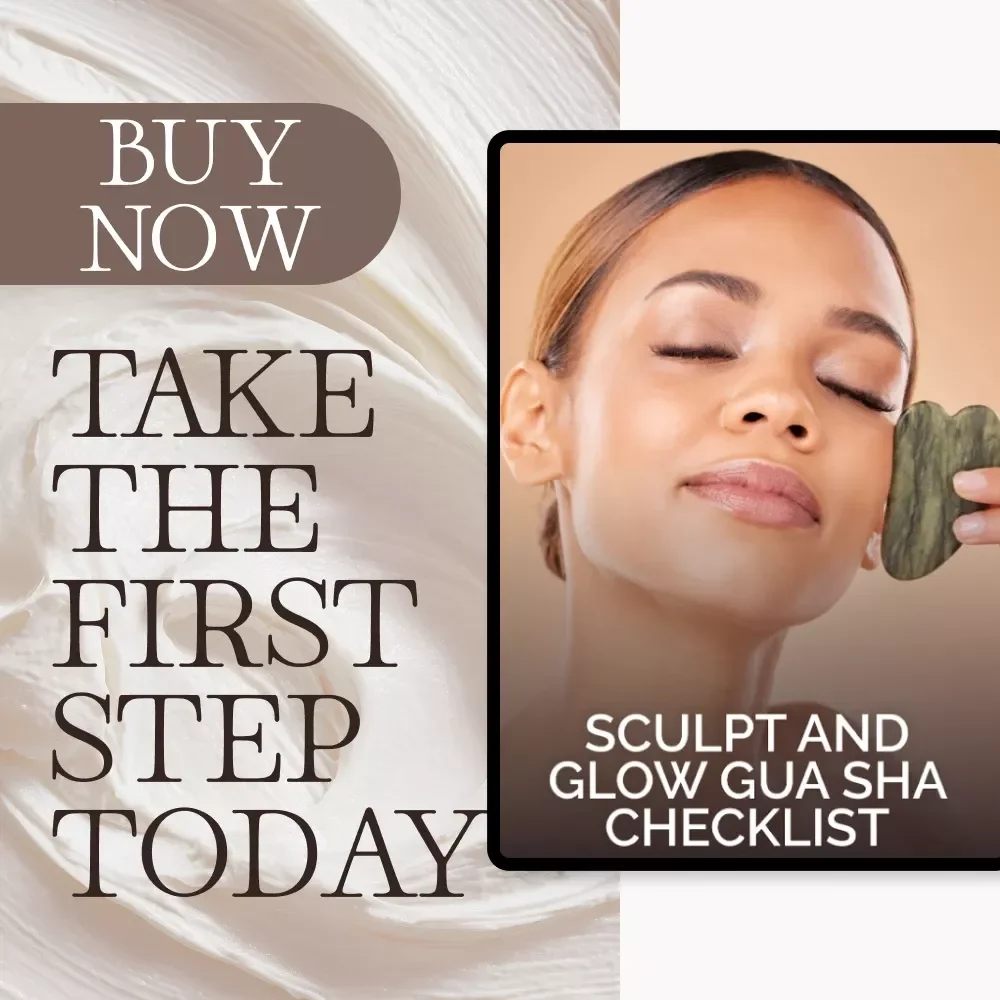 Sculpt and Glow Gua Sha Checklist | Digital Download Facial Massage Guide | How to Use Gua Sha for Facial Sculpting & Lifting at Home