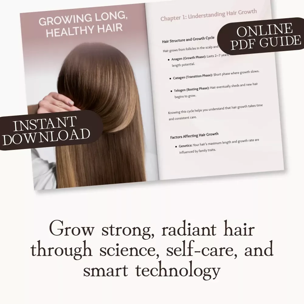 Growing Long, Healthy Hair | Ultimate Digital Guide with Expert Tips for Growing Long Healthy Hair, Nutrition, Routine, and AI-Powered Care