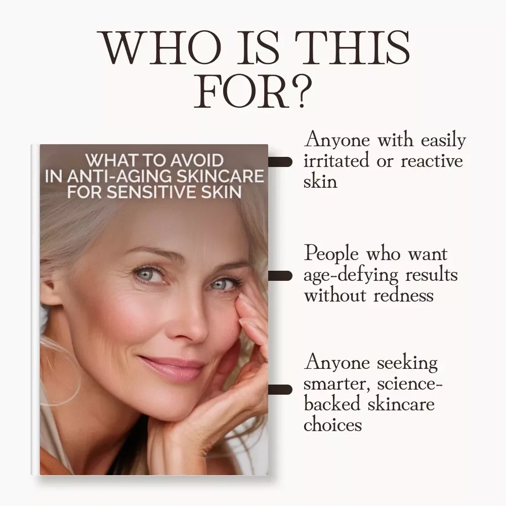 What to Avoid in Anti-Aging Skincare for Sensitive Skin | Printable Checklist | Skincare Ingredient Guide for Sensitive Skin & Anti-Aging Routine
