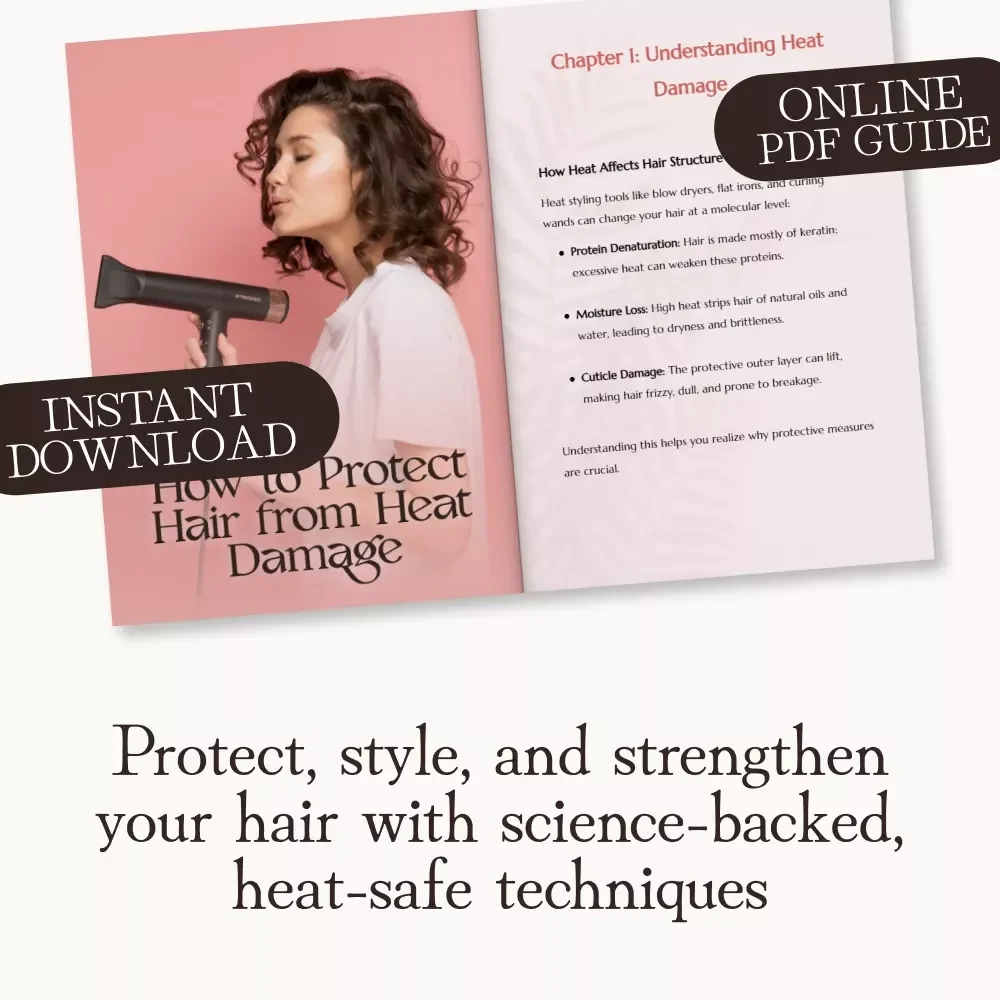 How to Protect Hair from Heat Damage | Digital Guide for Healthy, Shiny Hair | Step-by-Step eBook on Heat Styling Safety, AI Hair Care Tips & Smart Protection Techniques