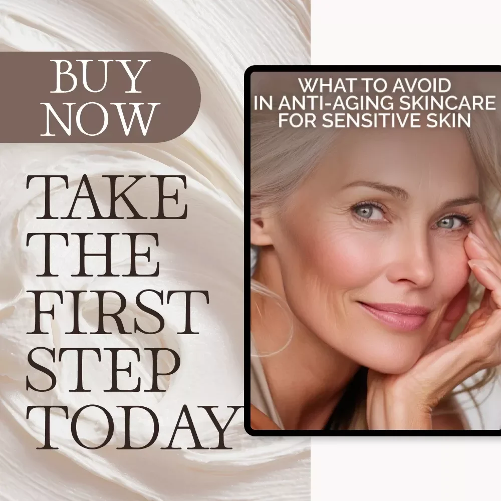 What to Avoid in Anti-Aging Skincare for Sensitive Skin | Printable Checklist | Skincare Ingredient Guide for Sensitive Skin & Anti-Aging Routine