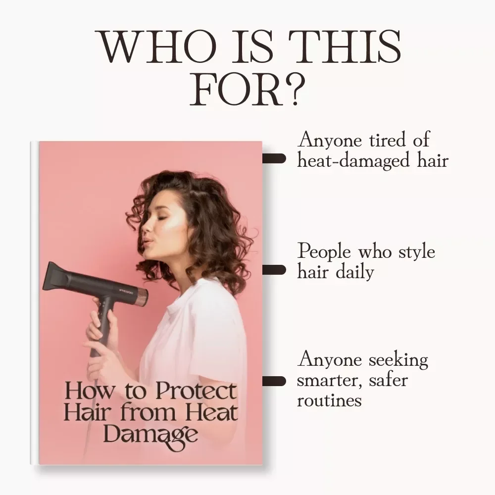 How to Protect Hair from Heat Damage | Digital Guide for Healthy, Shiny Hair | Step-by-Step eBook on Heat Styling Safety, AI Hair Care Tips & Smart Protection Techniques