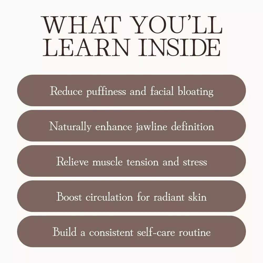 The Ultimate Guide to Facial Massage for a Defined Jawline | Facial Massage Techniques for Jawline Definition | Digital eBook for Natural Sculpting & Glow