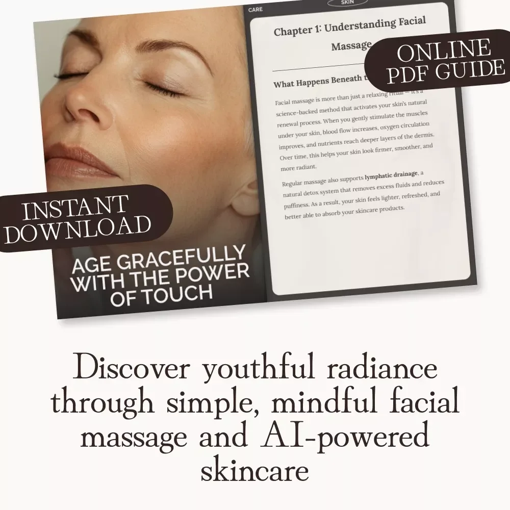 Age Gracefully with the Power of Touch | Anti-Aging Facial Massage Guide for Glowing Skin | Digital Download on Benefits of Facial Massage for Anti-Aging
