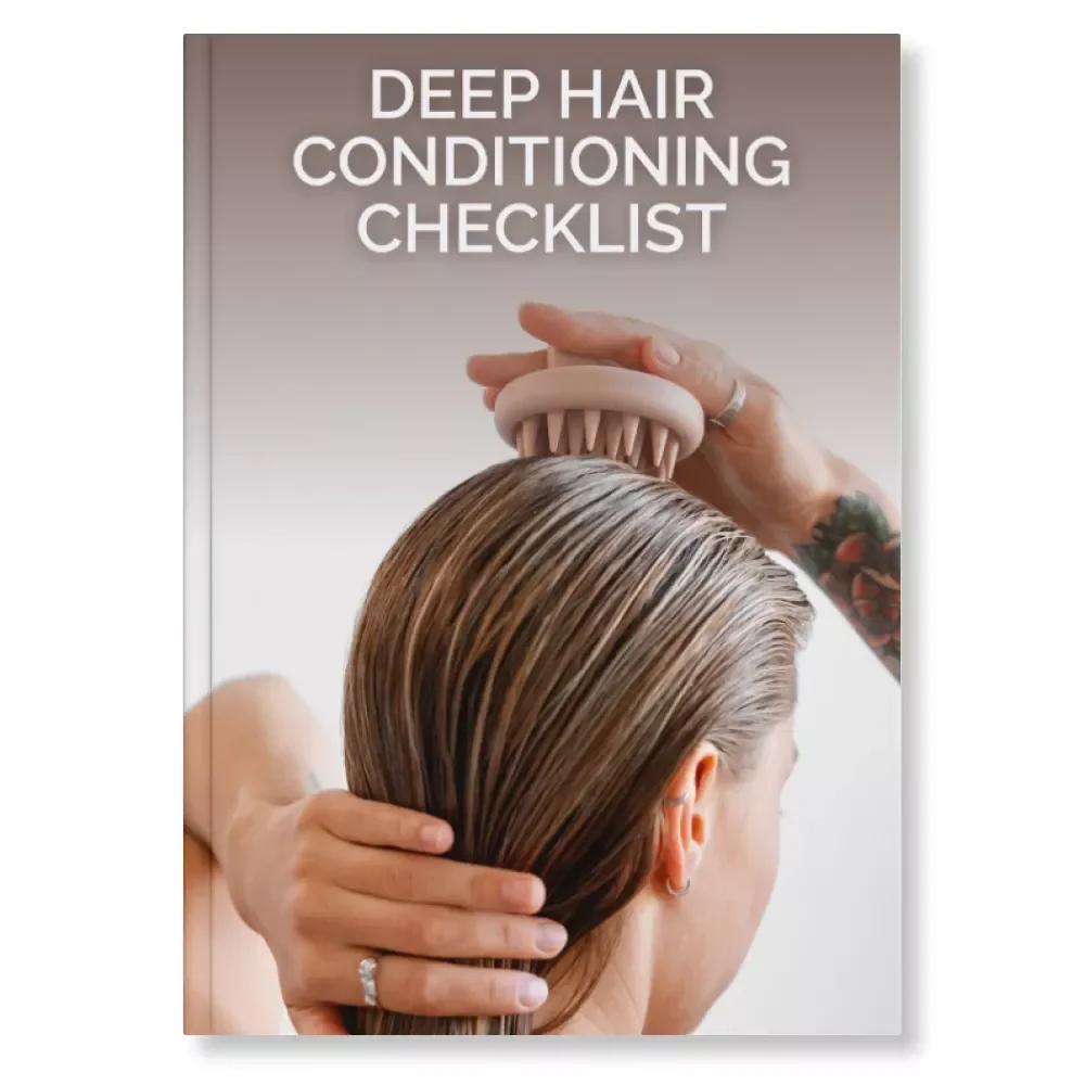Deep Hair Conditioning Checklist | Ultimate Guide for Shiny, Strong & Healthy Hair | Digital Download for All Hair Types | Benefits of Deep Conditioning Treatments