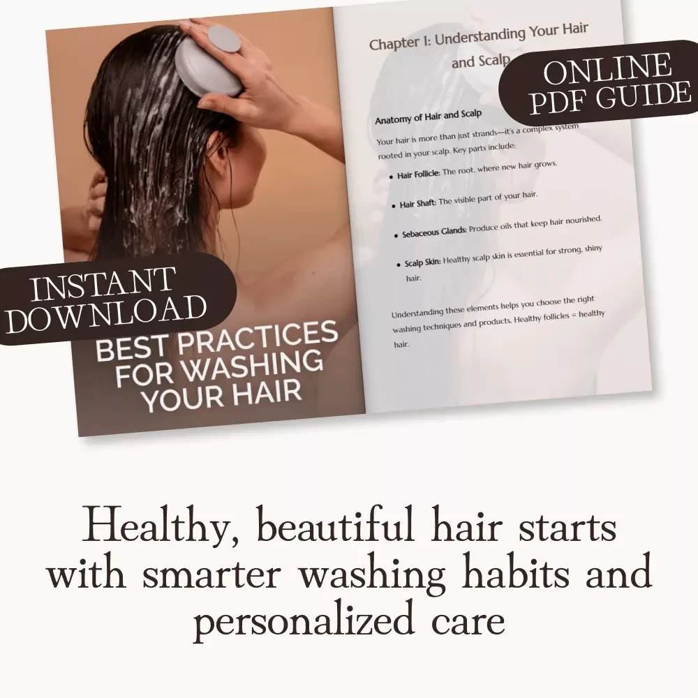 Best Practices for Washing Your Hair | Digital Hair Care Guide for Healthy, Shiny Hair | Step-by-Step eBook with AI Hair Routine Tips