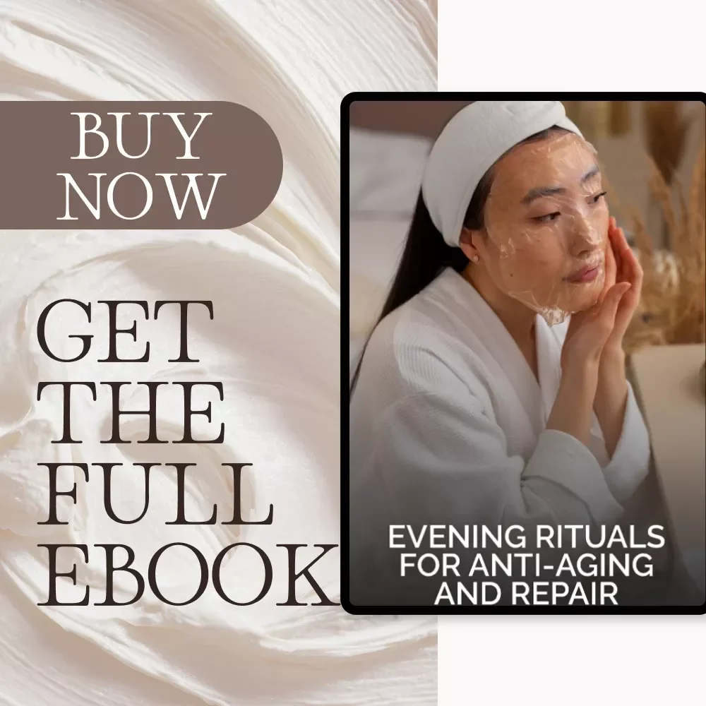 Evening Rituals for Anti-Aging and Repair | eBook Guide on How to Build a Night Routine for Anti-Aging and Repair | Digital Skincare Routine Download