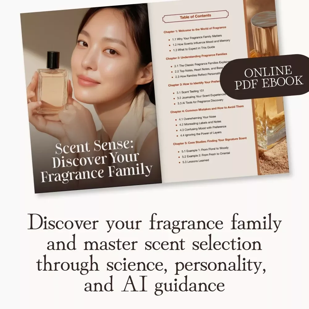 Scent Sense: Discover Your Fragrance Family | eBook Guide on How to Find Your Fragrance Family | Learn Fragrance Families, Notes & AI Scent Tools for Your Signature Scent