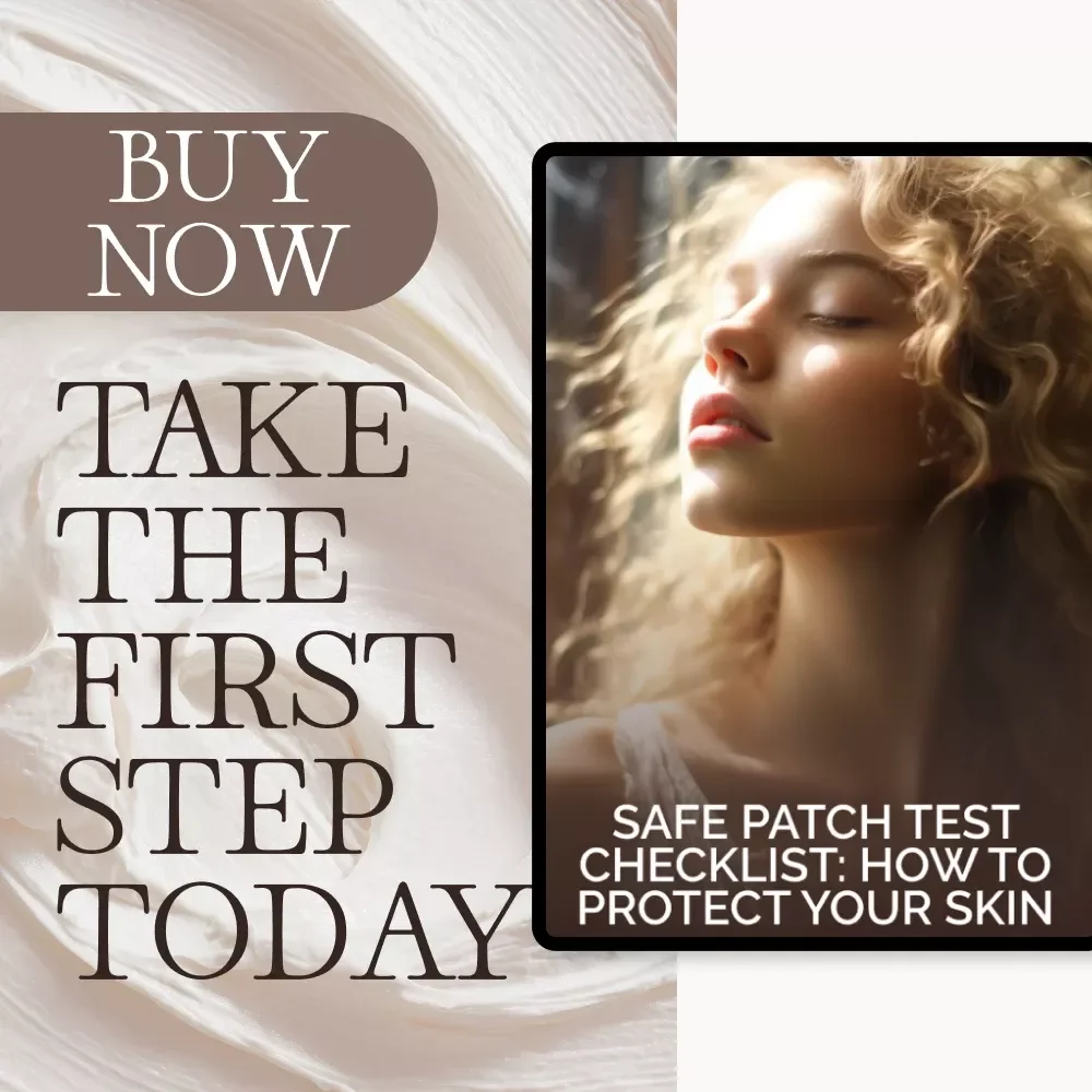 Safe Patch Test Checklist: How to Protect Your Skin | Printable Skincare Guide | how to test patch any product safely | Digital Download
