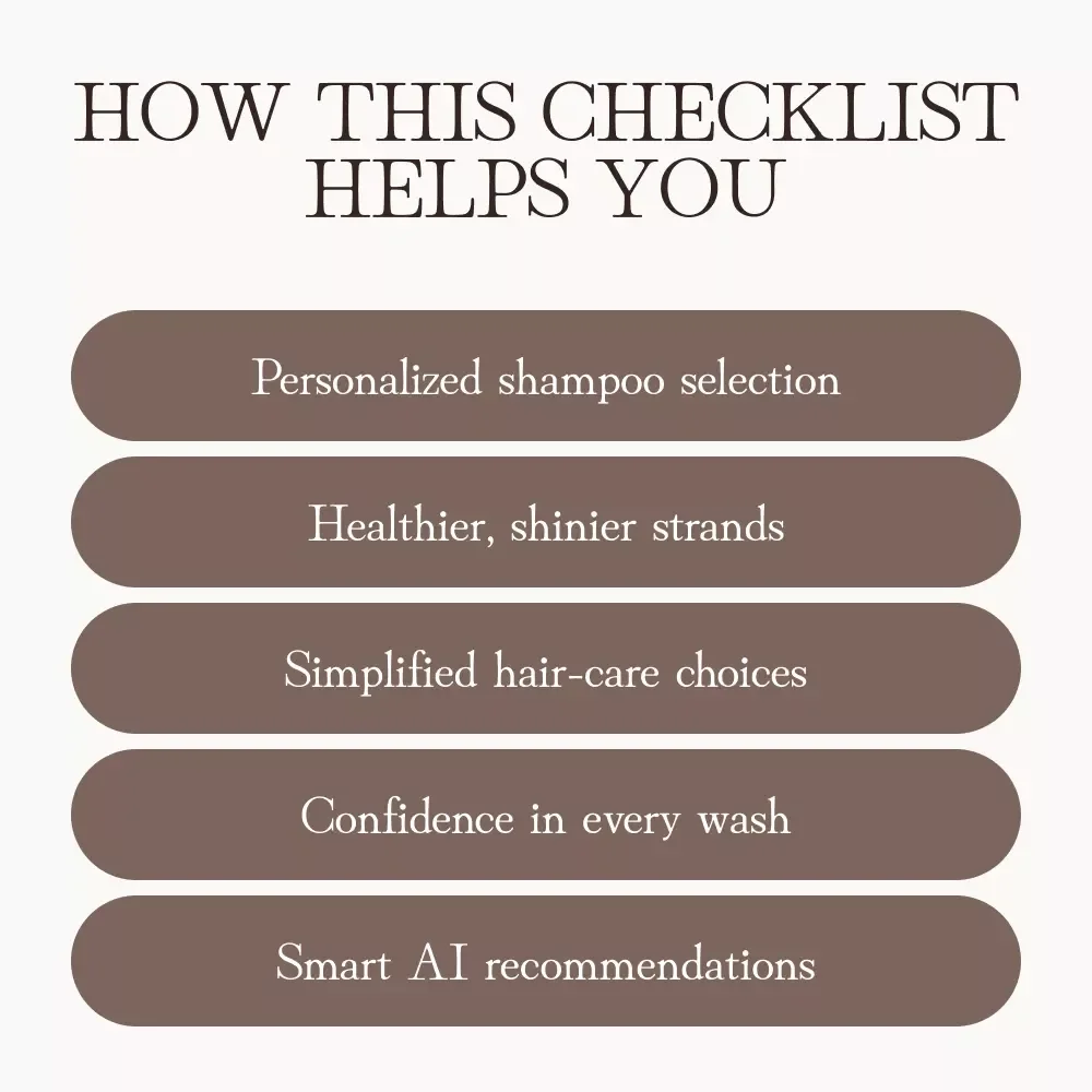 The Right Shampoo for Your Hair Type Checklist | Digital Download | How to Choose the Right Shampoo for Your Hair Type | Hair Care Guide for All Hair Types