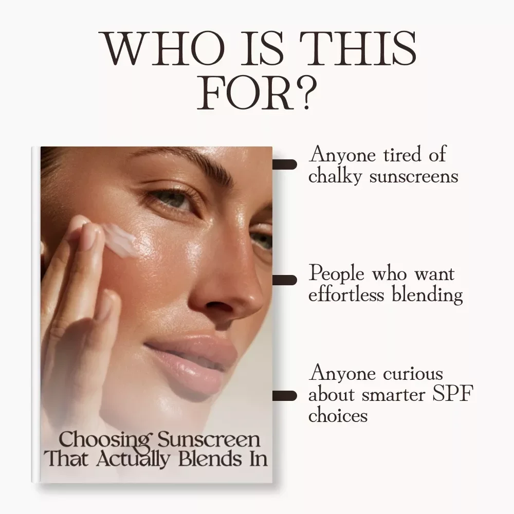 Choosing Sunscreen That Actually Blends In | Printable Skincare Checklist for How to Choose Sunscreen That Doesn’t Leave White Cast | Digital Download Guide