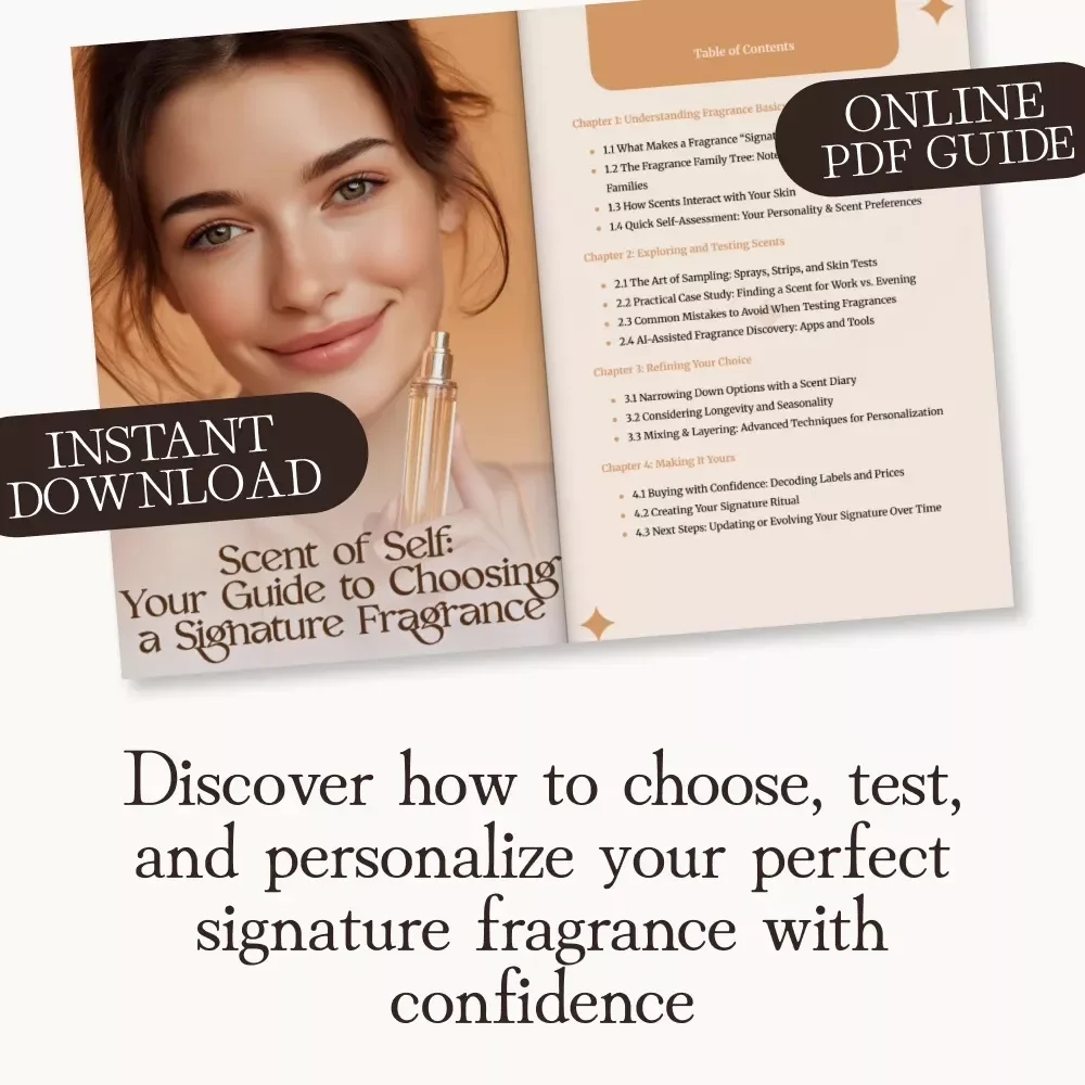 Scent of Self: Your Guide to Choosing a Signature Fragrance | Fragrance Guide, Perfume eBook, Signature Scent Digital Download, Perfume Lovers Gift, Self Discovery Journal