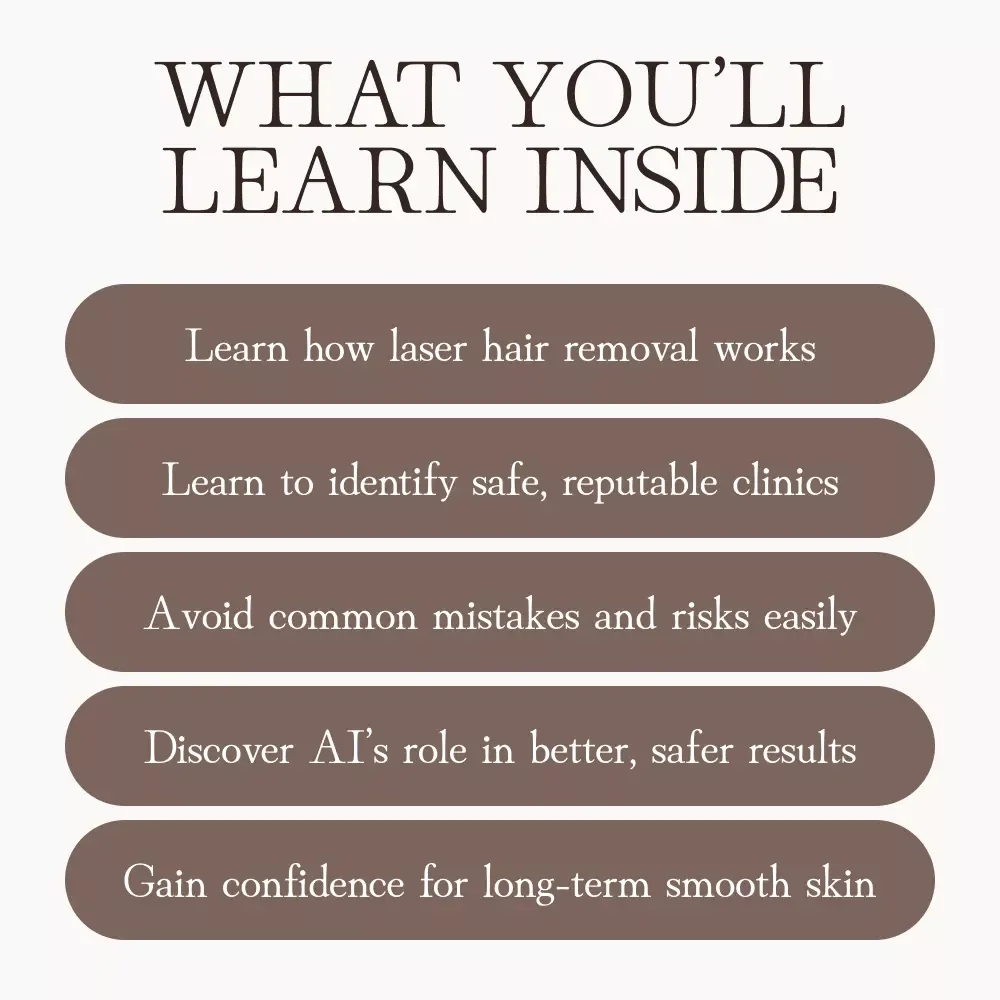 The Truth About Laser Hair Removal | Digital Guide on Safety, Technology & Results | Is Laser Hair Removal Safe? Complete eBook for Smarter, Safer Treatments