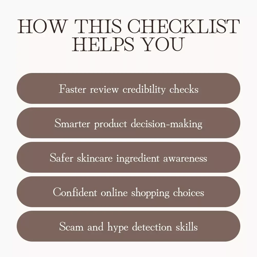 The Ultimate Checklist for Finding Trustworthy Skincare Reviews | Digital Download Guide for Beauty Lovers, Smart Shoppers & Skincare Enthusiasts | How to Find Trustworthy Skincare Reviews Printable PDF