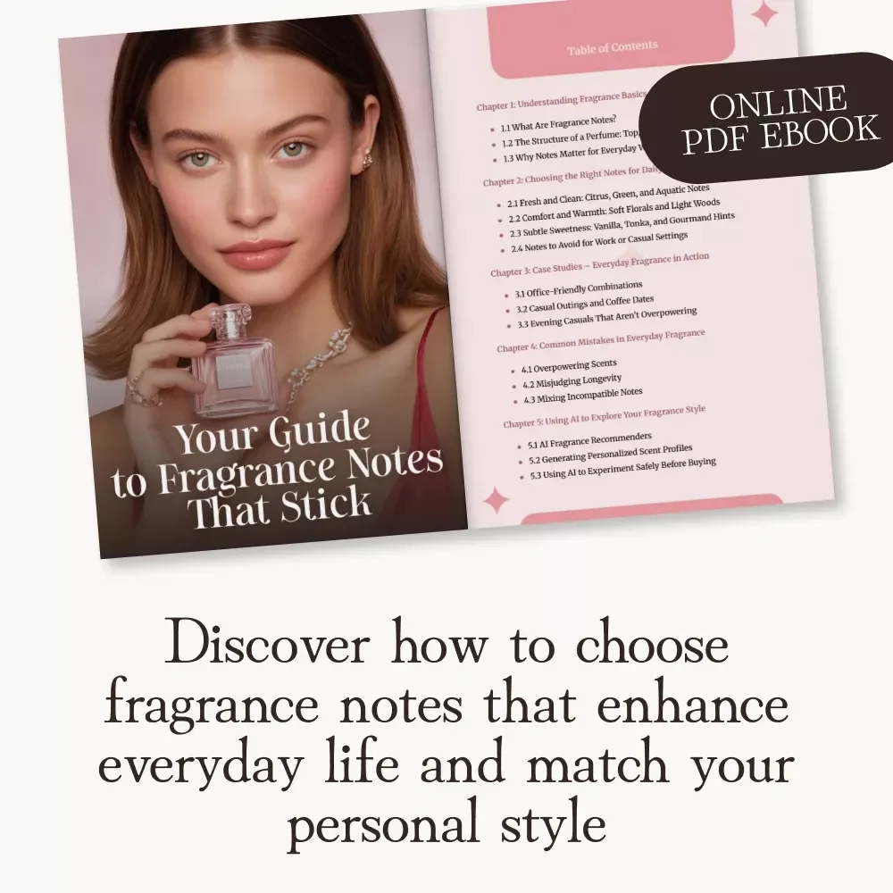 Your Guide to Fragrance Notes That Stick | Best Fragrance Notes for Everyday Wear | Digital Ebook for Scent Lovers and Perfume Enthusiasts