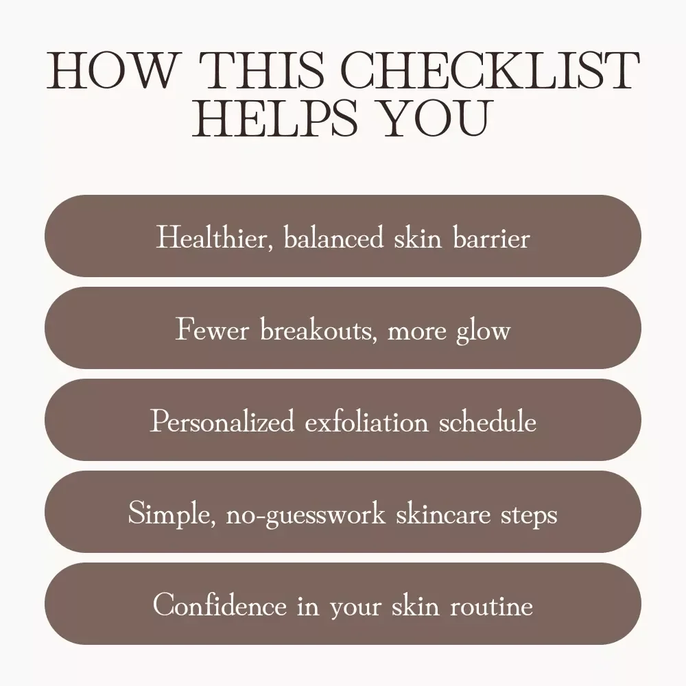 Smooth, Not Stripped: The Ultimate “Don’t Over-Exfoliate” Checklist | Skincare Routine Guide | Digital Download | How to Avoid Overuse of Exfoliants | Healthy Glow eBook