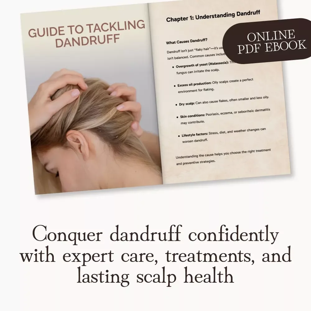Guide to Tackling Dandruff | eBook for How to Address Dandruff Effectively | Digital Download for Scalp Care, Hair Health & Anti-Flake Solutions
