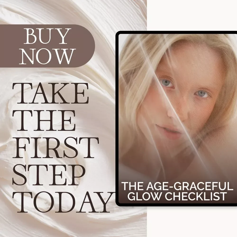 The Age-Graceful Glow Checklist | Gentle Skin Care Guide for Mature & Sensitive Skin | What to Do When Skin Sensitivity Increases with Age | Digital Self-Care Download