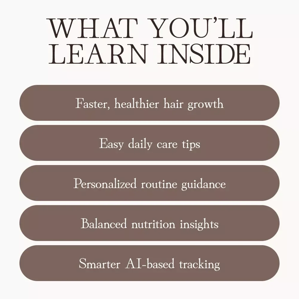 Growing Long, Healthy Hair | Ultimate Digital Guide with Expert Tips for Growing Long Healthy Hair, Nutrition, Routine, and AI-Powered Care