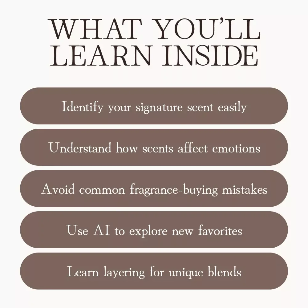 Scent Sense: Discover Your Fragrance Family | eBook Guide on How to Find Your Fragrance Family | Learn Fragrance Families, Notes & AI Scent Tools for Your Signature Scent