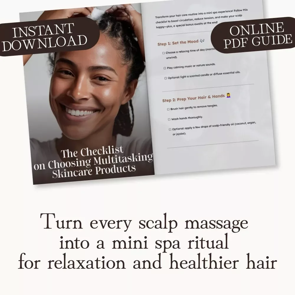 Scalp Bliss: Your Fun & Easy Scalp Massage Checklist | Relaxation Guide for Healthy Hair | How to Incorporate Scalp Massages into Your Routine | Self-Care Digital Download