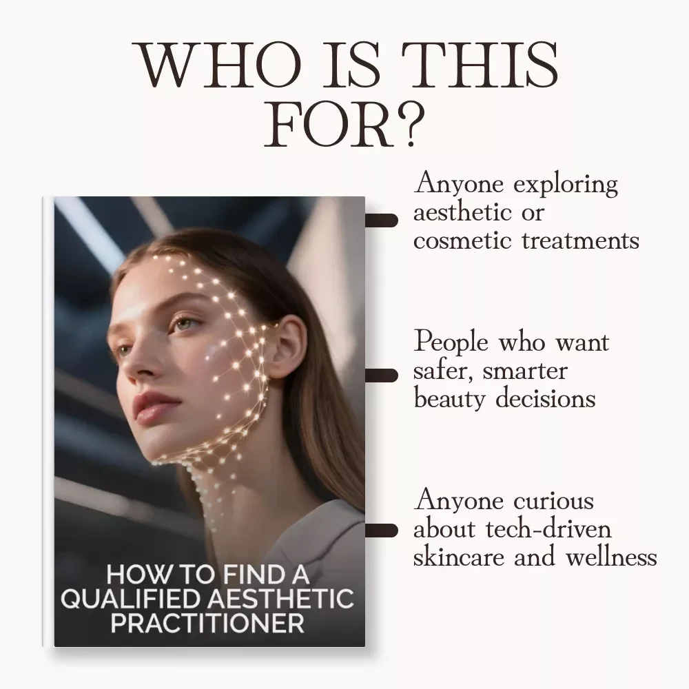 How to Find a Qualified Aesthetic Practitioner | Digital Guide for Choosing the Best Cosmetic Expert | eBook on Vetting Safe & Professional Aesthetic Providers