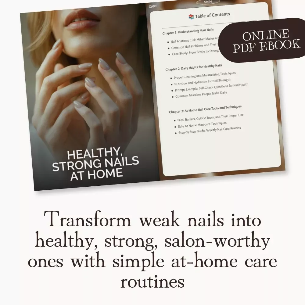 Healthy, Strong Nails at Home | How to Maintain Healthy Nails at Home | Complete Nail Care eBook for Natural Nail Strength & Beauty