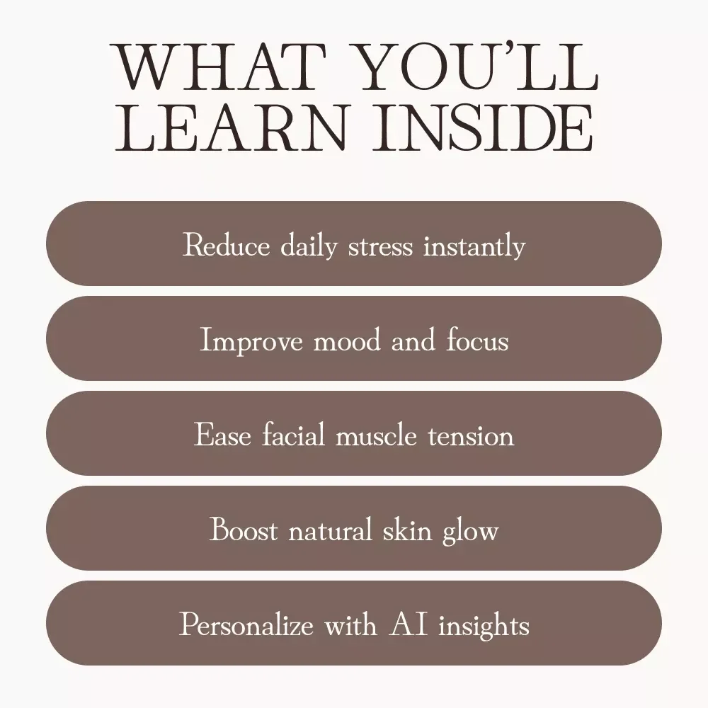 A Simple Guide to Face Massage for Stress Relief | eBook for Relaxation, Wellness & Self-Care | Learn How to Massage Your Face for Stress Relief with Step-by-Step Techniques, Tools & AI Tips
