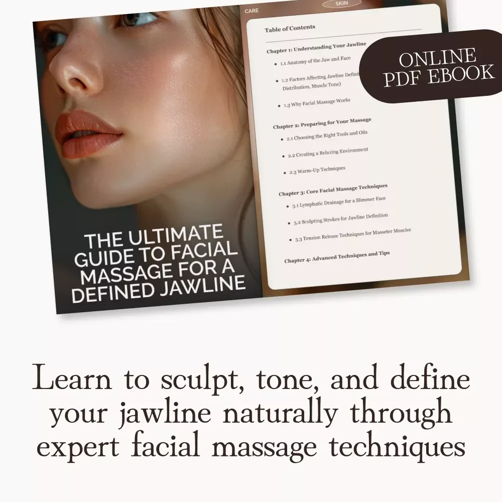 The Ultimate Guide to Facial Massage for a Defined Jawline | Facial Massage Techniques for Jawline Definition | Digital eBook for Natural Sculpting & Glow