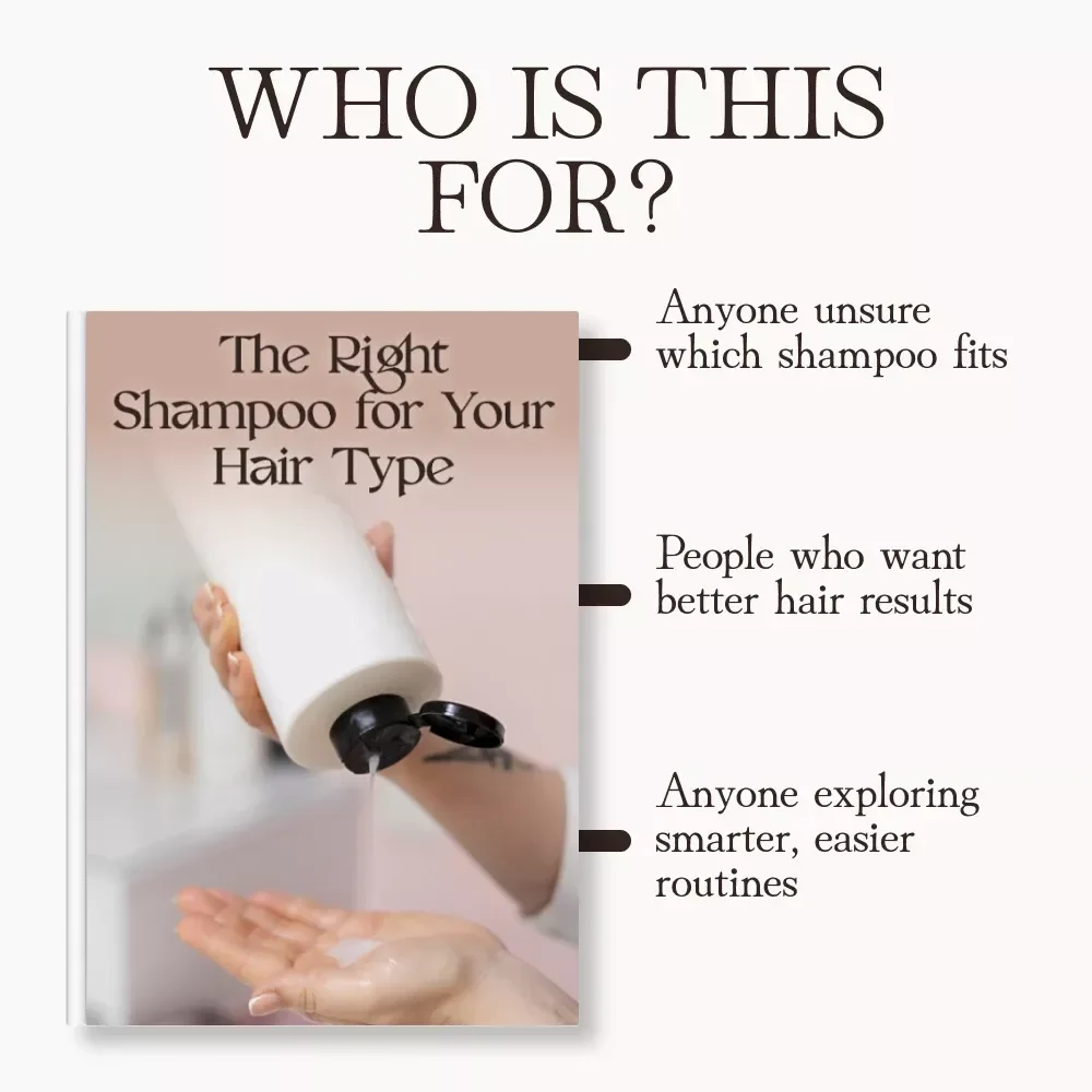 The Right Shampoo for Your Hair Type Checklist | Digital Download | How to Choose the Right Shampoo for Your Hair Type | Hair Care Guide for All Hair Types