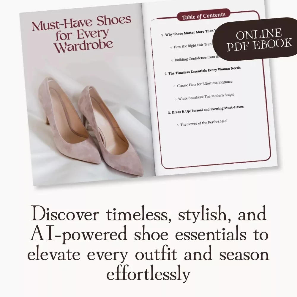 Must-Have Shoes for Every Wardrobe | Digital Style Guide, eBook & Fashion Checklist for Women | Timeless Shoe Essentials, AI Wardrobe Tools, and Seasonal Styling Tips