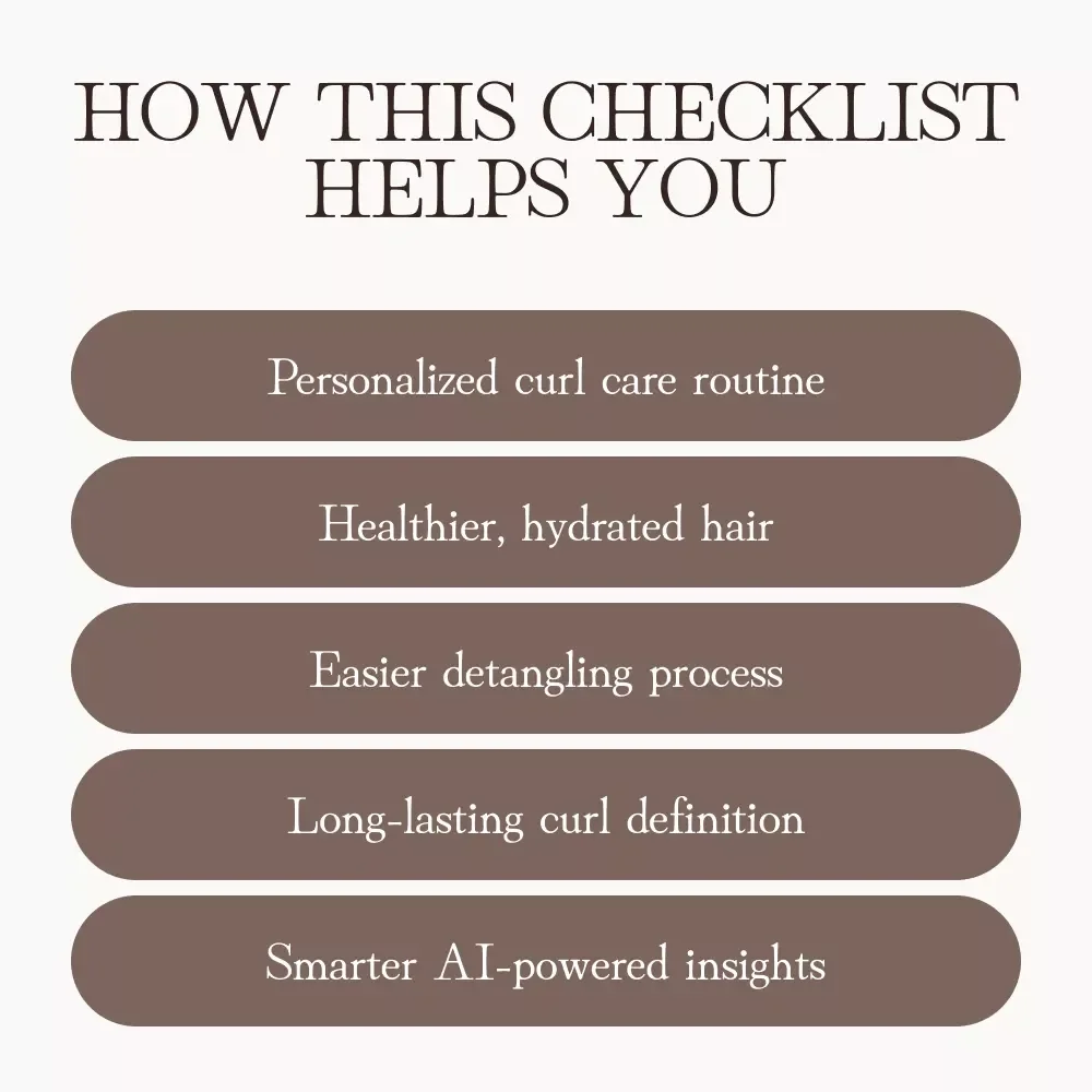 Curly Hair Care Checklist | Printable Digital Download | Ultimate Guide on How to Care for Curly Hair | Natural Hair Routine Planner & Wash Day Organizer