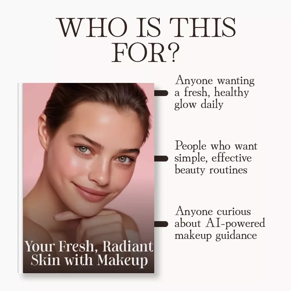 Your Fresh, Radiant Skin with Makeup | Glow-Enhancing Ebook for Beginners & Beauty Enthusiasts | Learn how to achieve fresh glowing skin with makeup | Digital Download Guide