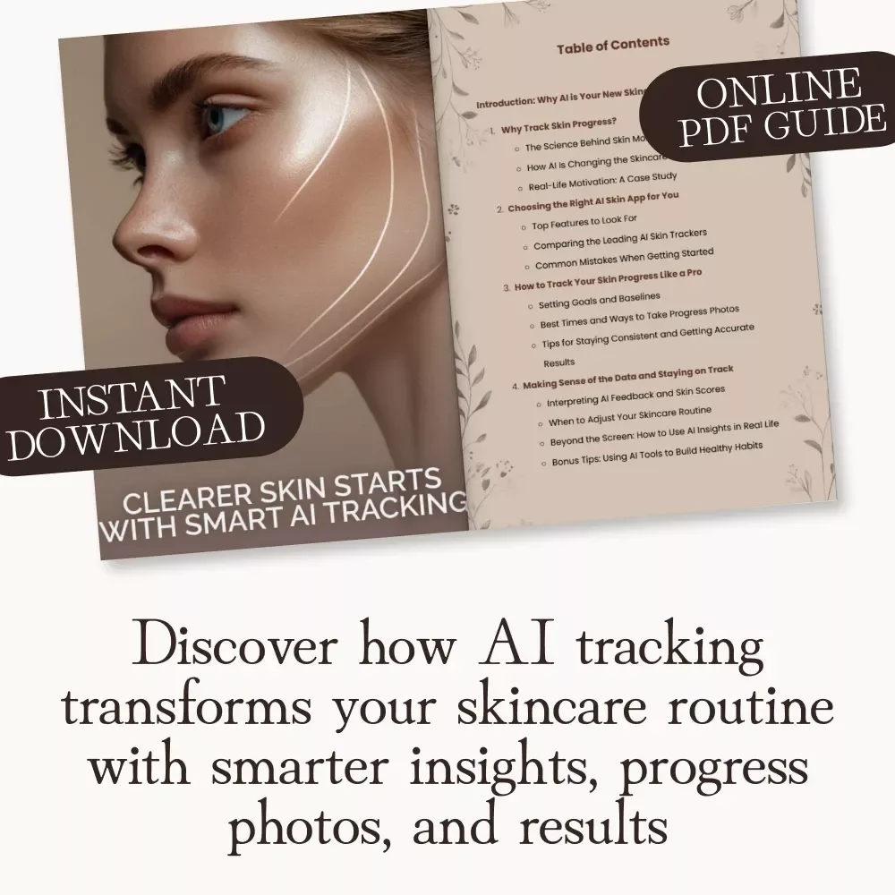 Clearer Skin Starts with Smart AI Tracking | Digital Guide on How to Use AI Apps to Track Skin Improvement Over Time | Skincare Progress eBook for Clear, Radiant Results