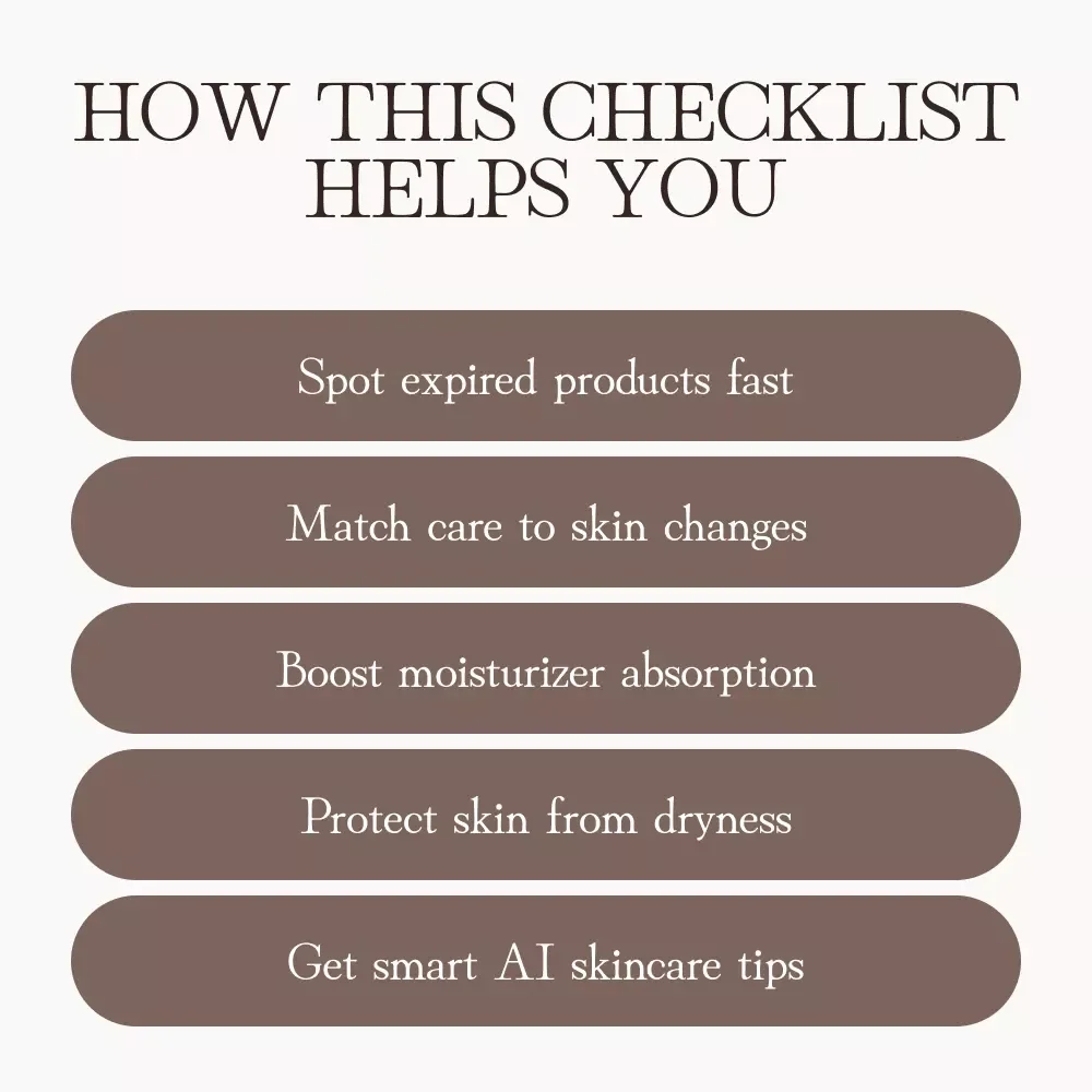 When Your Moisturizer Stops Working Checklist | Skincare Routine Fix | Digital Download Guide for Dry or Dehydrated Skin | what to do when moisturizer doesn’t work anymore