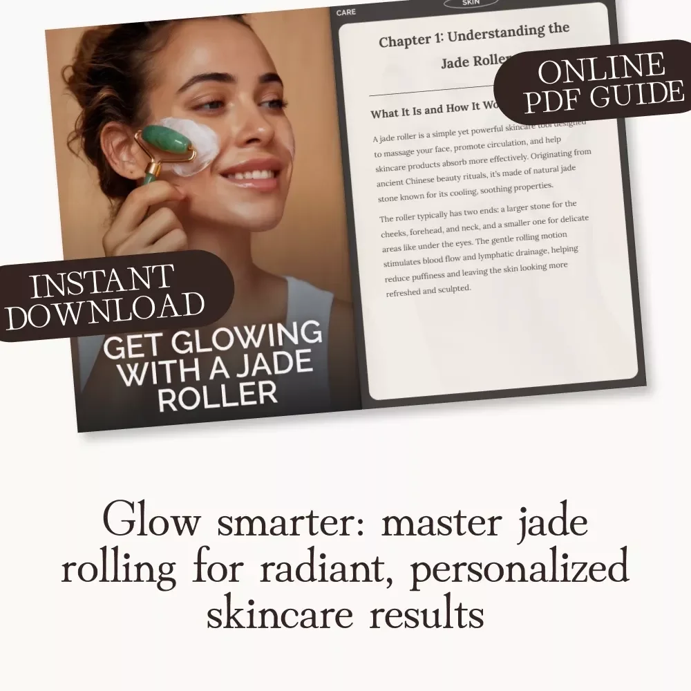 Get Glowing with a Jade Roller | Digital Guide for Radiant Skin | How to Use a Jade Roller Effectively for Face & Neck Massage