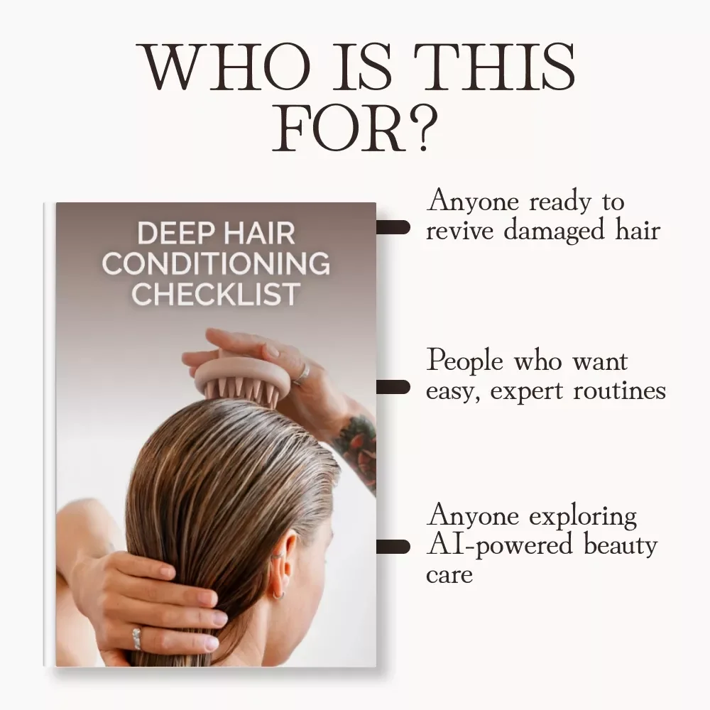 Deep Hair Conditioning Checklist | Ultimate Guide for Shiny, Strong & Healthy Hair | Digital Download for All Hair Types | Benefits of Deep Conditioning Treatments