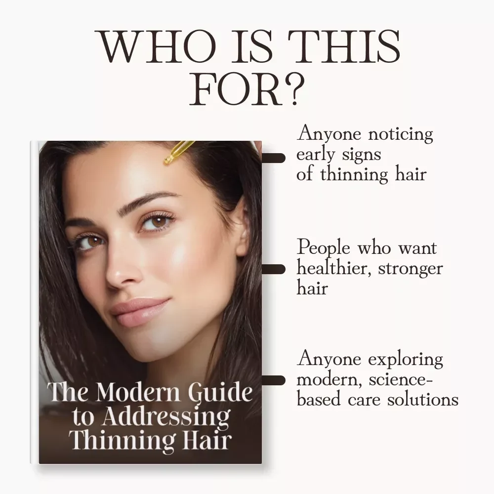 The Modern Guide to Addressing Thinning Hair | Expert eBook on How to Address Thinning Hair Naturally & Effectively | Digital Download for Men & Women