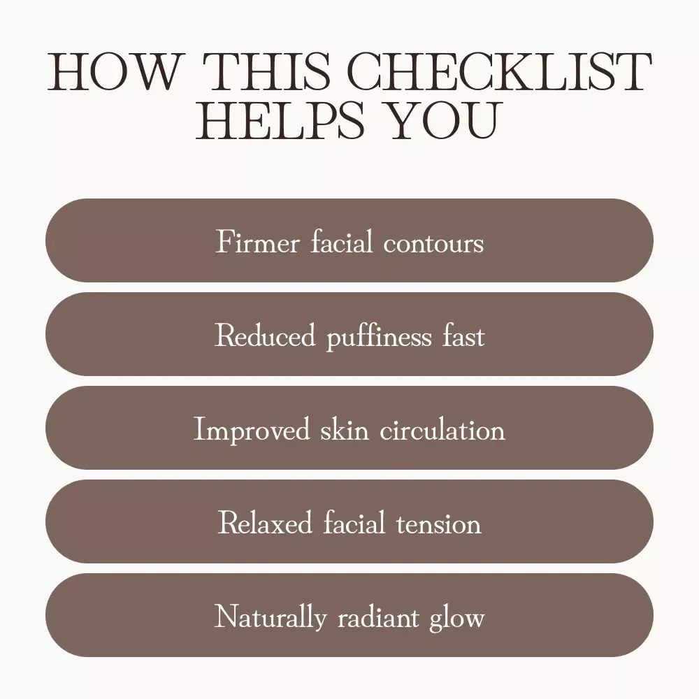 Sculpt and Glow Gua Sha Checklist | Digital Download Facial Massage Guide | How to Use Gua Sha for Facial Sculpting & Lifting at Home