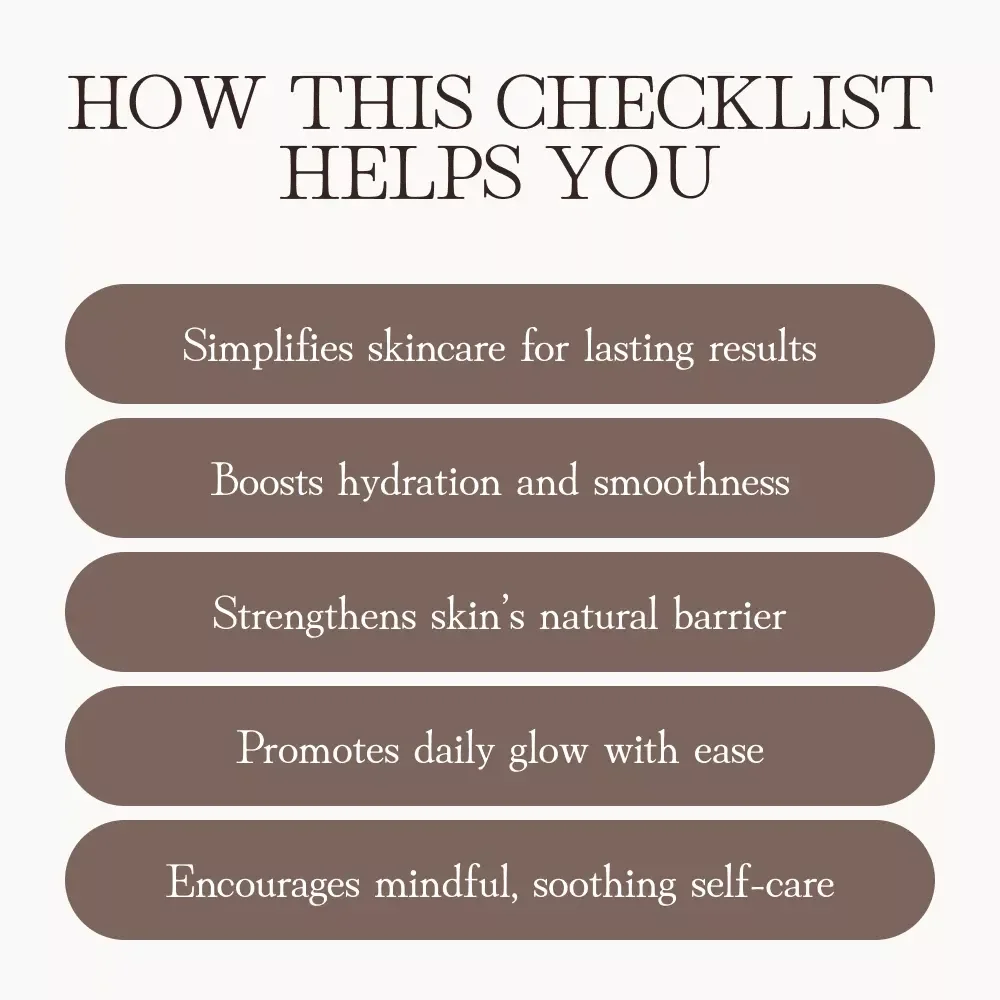 The Age-Graceful Glow Checklist | Gentle Skin Care Guide for Mature & Sensitive Skin | What to Do When Skin Sensitivity Increases with Age | Digital Self-Care Download