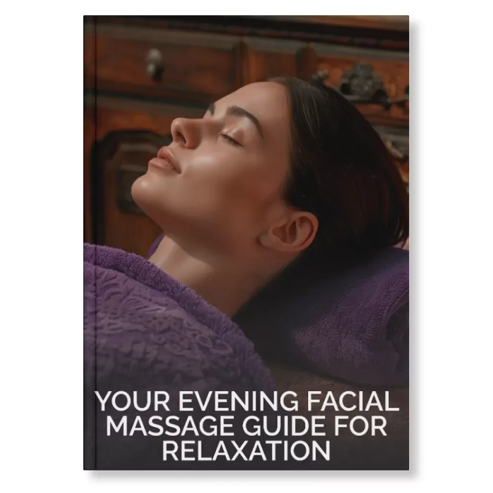 Your Evening Facial Massage Guide for Relaxation | Digital Self-Care eBook | Evening Facial Massage Techniques for Relaxation | At-Home Spa Routine for Stress Relief and Glowing Skin