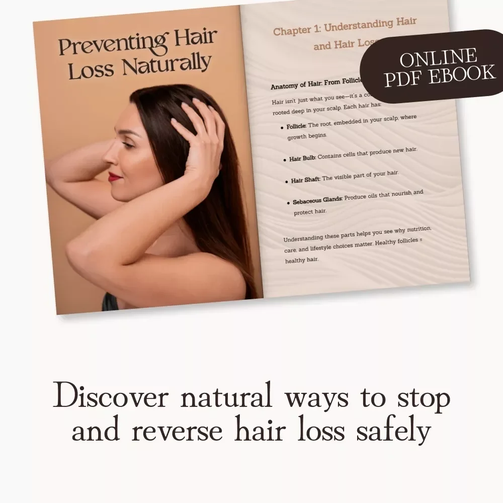 Preventing Hair Loss Naturally | How to Prevent Hair Loss Naturally eBook | Holistic Hair Care Guide for Stronger, Healthier Hair