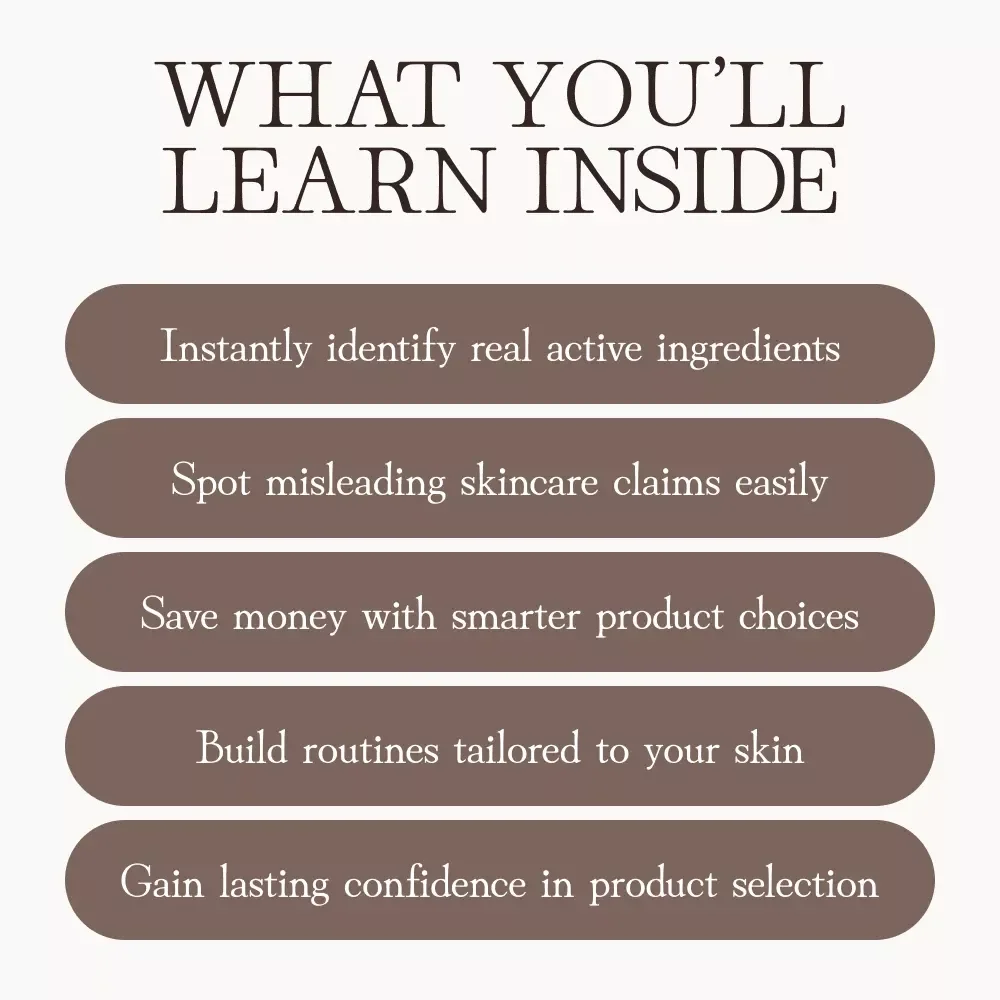 Mastering Skincare Labels with Confidence | The Best Way to Read a Skincare Product Label | Digital Guide for Smarter, Healthier Skincare Choices