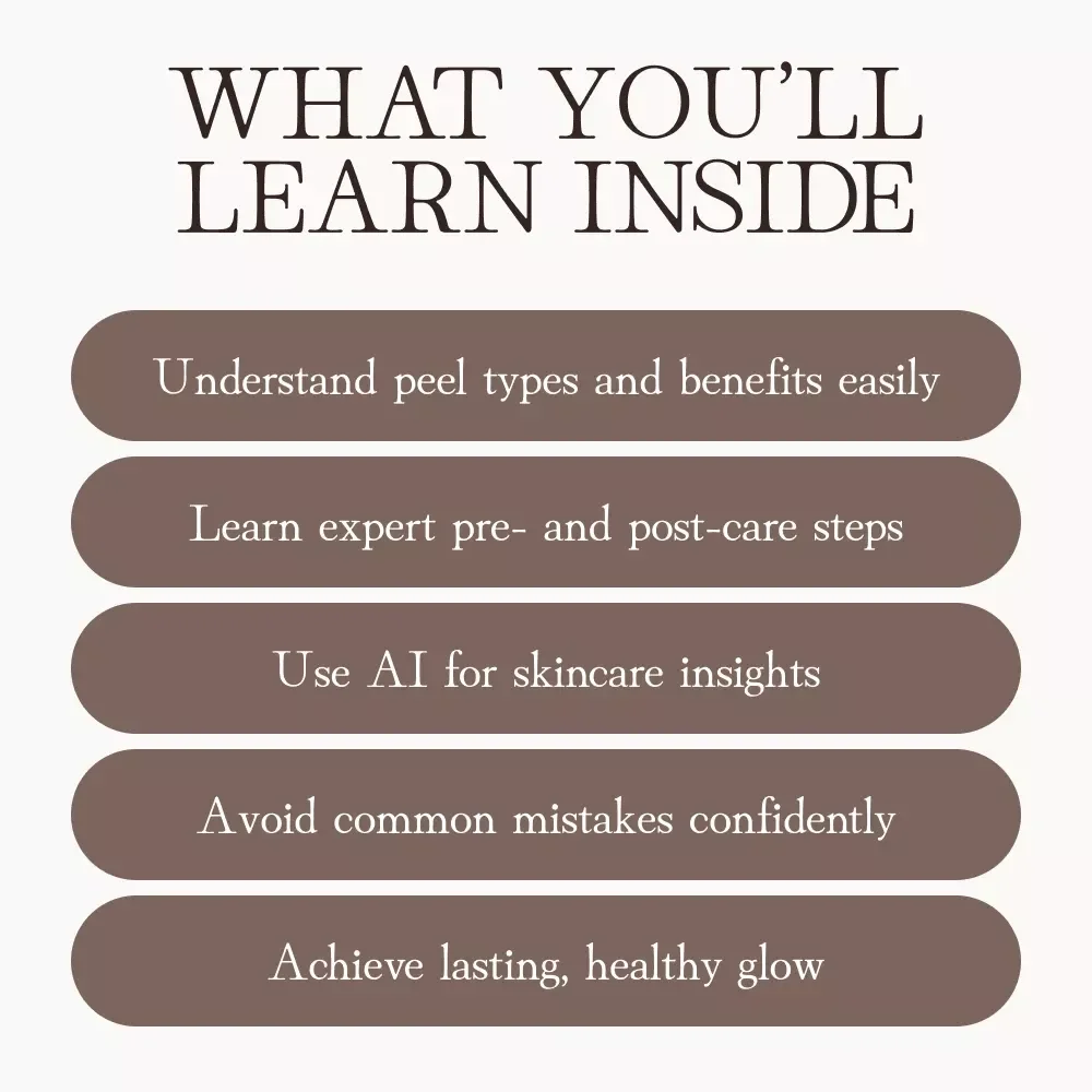 Peel Perfect: Your Friendly Guide to Chemical Peels | Skincare eBook for Beginners | Learn What to Expect During a Chemical Peel | AI-Enhanced Skin Recovery Guide