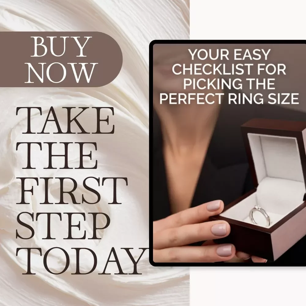 Your Easy Checklist for Picking the Perfect Ring Size | Printable Ring Sizing Guide | Digital Download for Jewelry Lovers, Brides-to-Be & Gift Shoppers