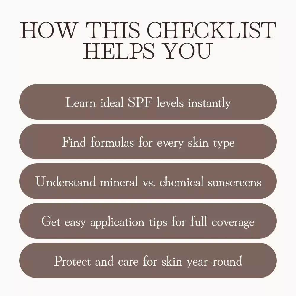 Checklist: How to Choose Sunscreen for Body vs. Face | Digital Skincare Guide | SPF Comparison & Sun Protection Tips