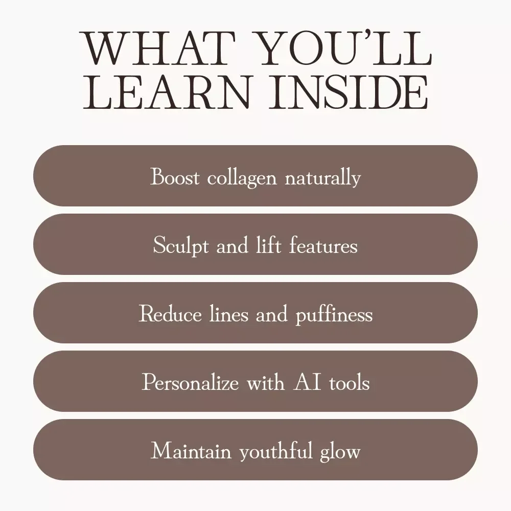 Your Guide to Facial Massage for Youthful, Elastic Skin | eBook on How to Use Facial Massage to Improve Skin Elasticity | Digital Download for Natural Anti-Aging, Collagen Boost & Self-Care Routine
